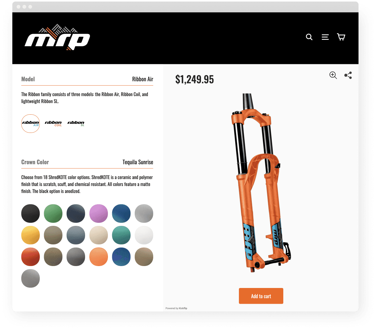 MRP Bike Customizer