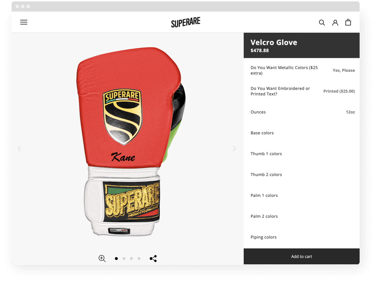 Boxing Gloves Customizer