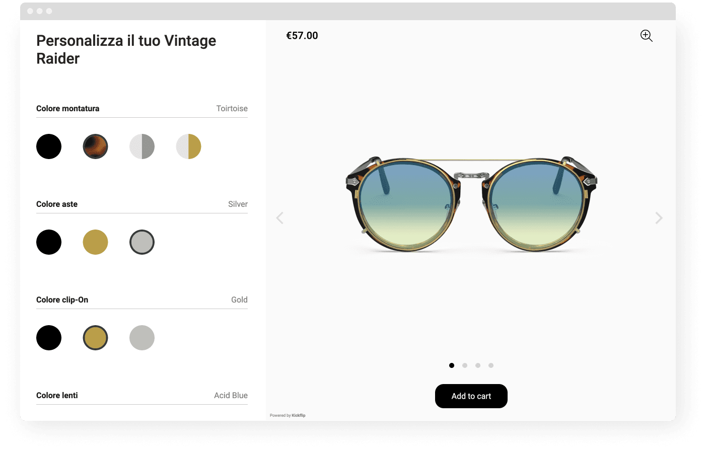 sunglasses customizer