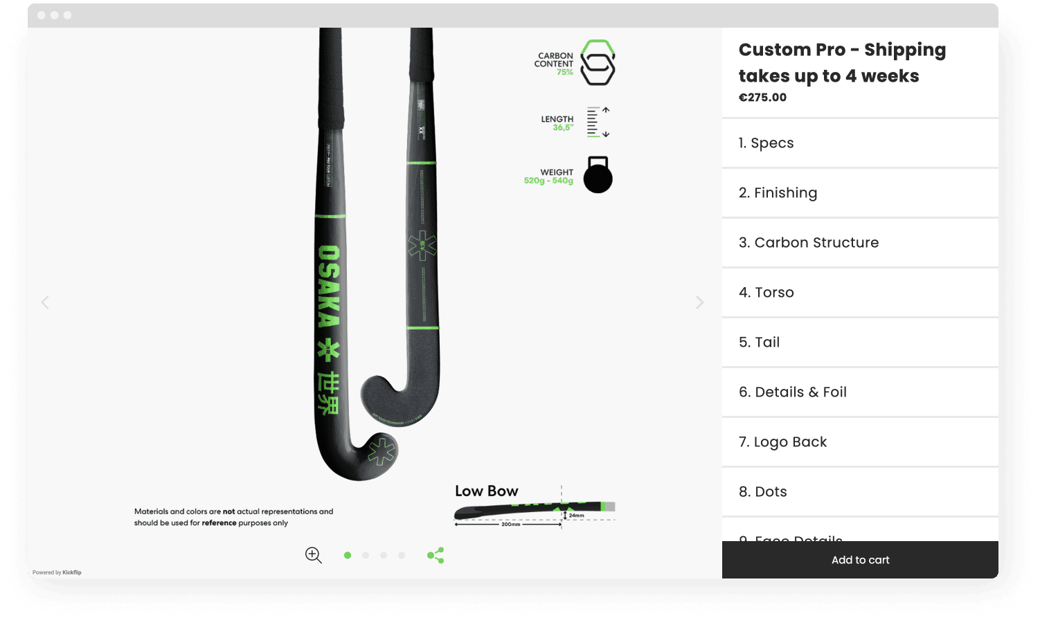 hockey stick customizer