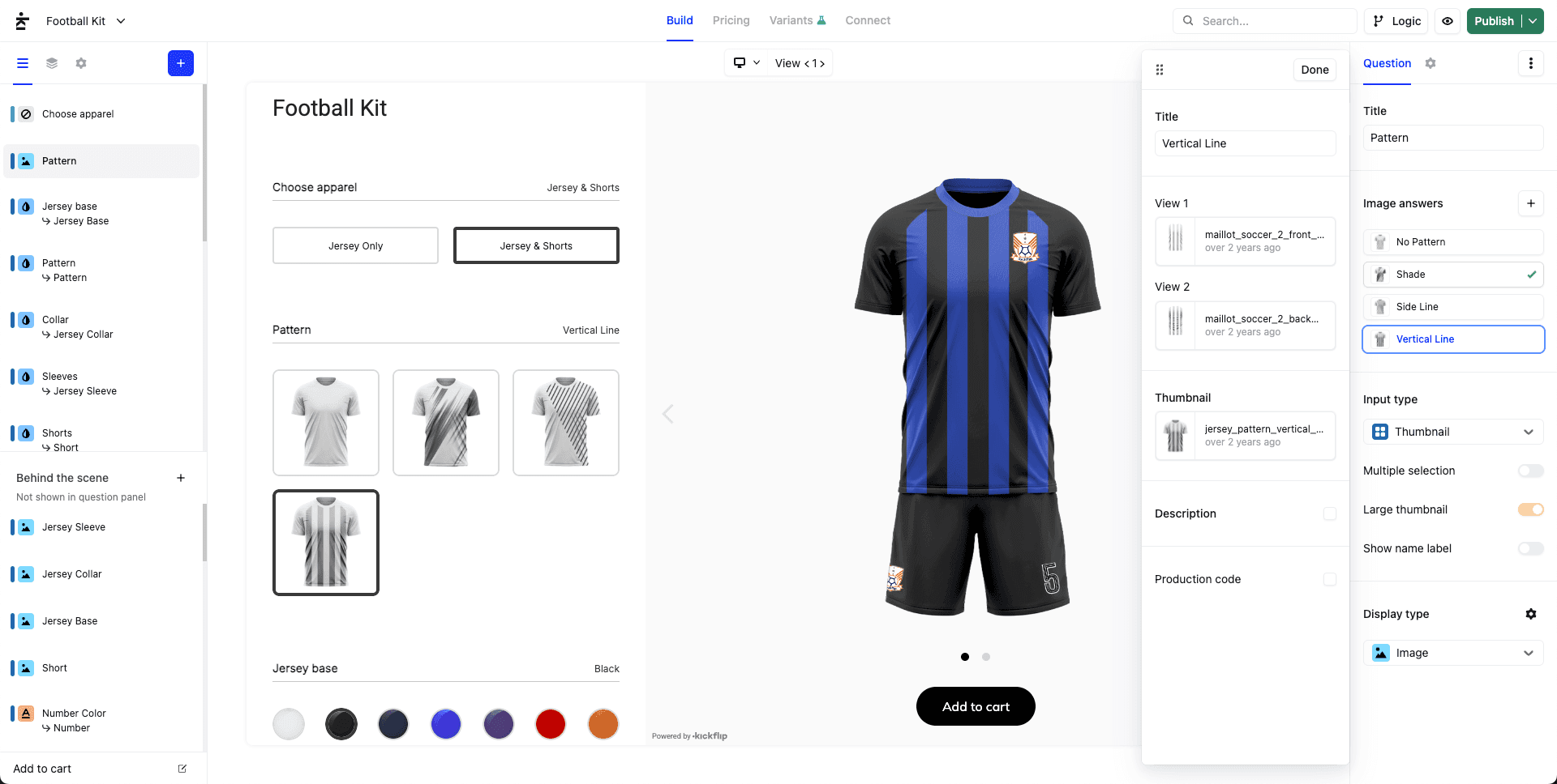 kickflip product personalizer builder